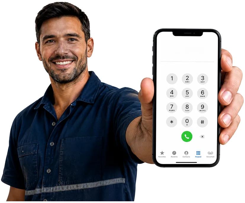 Plumber answering a Cronulla enquiry by phone