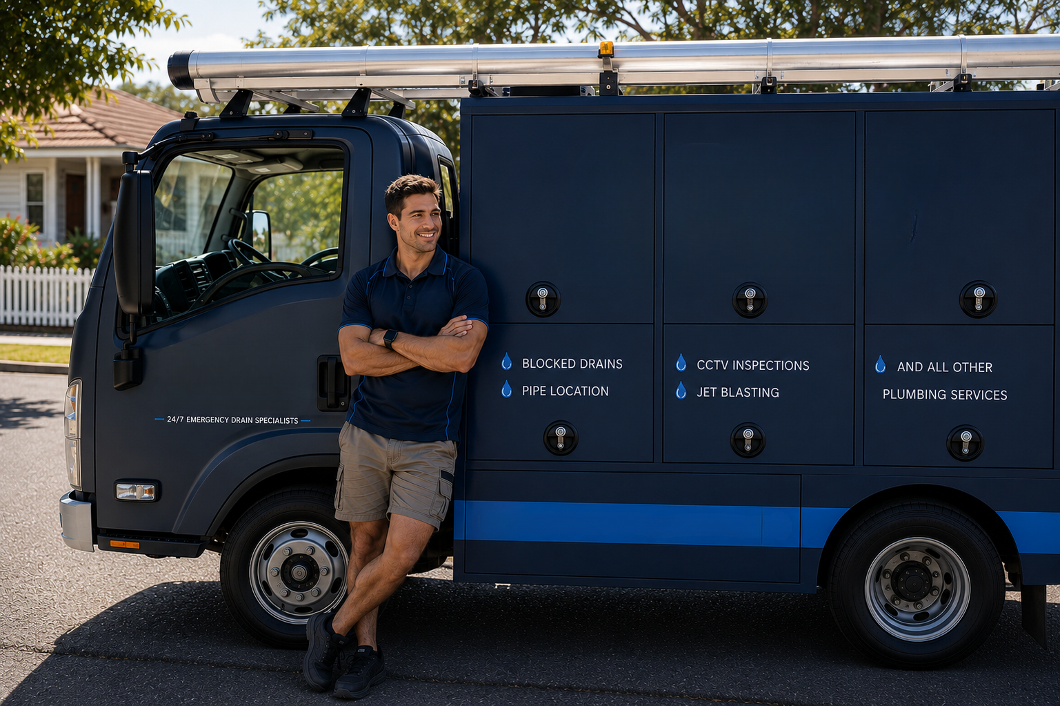 Plumber with Cronulla Blocked Drains van